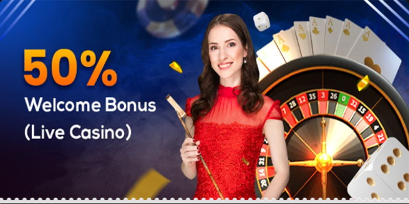 50% Welcome Bonus (Live Casino)
